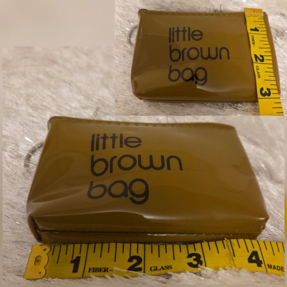 Bloomingdale's Exclusive Little Brown Bag Key Pouch Petite Zip Case - Picture 7 of 7